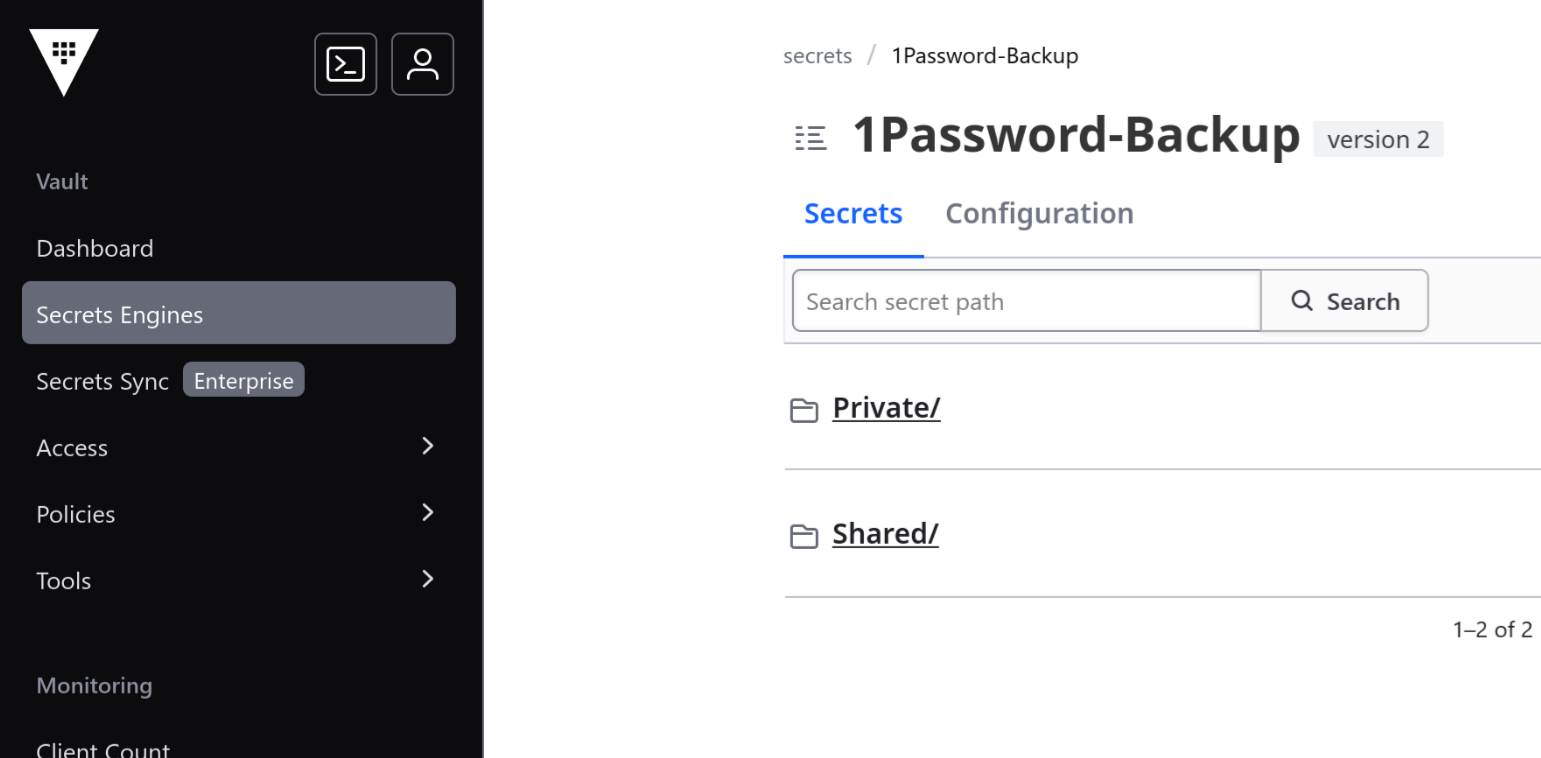 Back Up Your Private 1Password to HashiCorp Vault