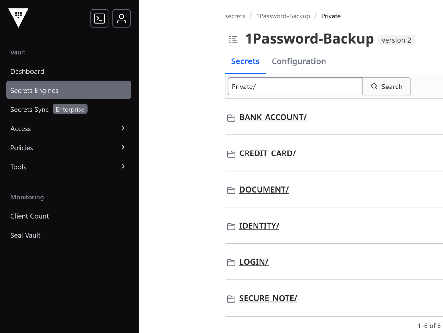 Back Up Your Private 1Password to HashiCorp Vault